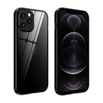 Custodia vetro temperato magnetica per iPhone 12 Pro Max, 12 Pro