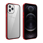Custodia vetro temperato magnetica per iPhone 12 Pro Max, 12 Pro