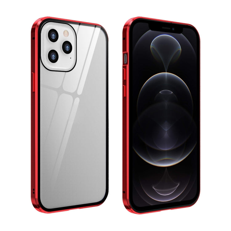 Custodia vetro temperato magnetica per iPhone 12 Pro Max, 12 Pro
