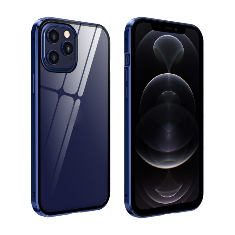 Custodia vetro temperato magnetica per iPhone 12 Pro Max, 12 Pro