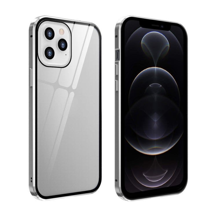 Custodia vetro temperato magnetica per iPhone 12 Pro Max, 12 Pro