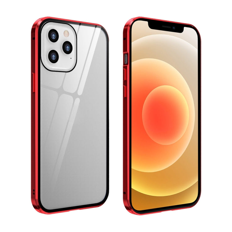 Custodia vetro temperato magnetica per iPhone 12 Pro Max, 12 Pro