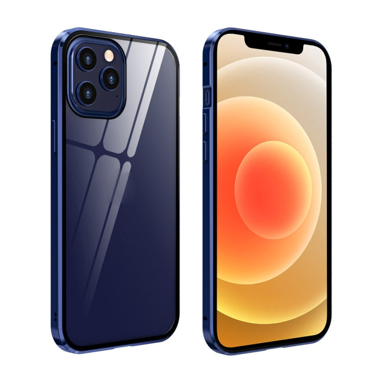 Custodia vetro temperato magnetica per iPhone 12 Pro Max, 12 Pro