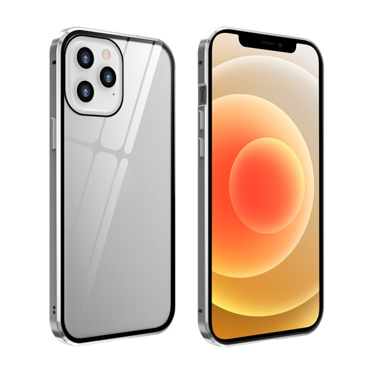 Custodia vetro temperato magnetica per iPhone 12 Pro Max, 12 Pro