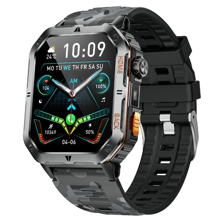 Smartwatch sportivo QS39 da 2,01 pollici con Bluetooth 5.3, supporto per chiamate vocali, monitoraggio del sonno, della frequenza cardiaca, dell'ossigeno nel sangue e della pressione sanguigna.
