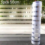 Confezione da 5 adesivi antistatici a strisce per vetro satinato per la privacy, antiurto e per la protezione della privacy., Small Stripes 30cm x 1m, Small Stripes 40cm x 1m, Small Stripes 50cm x 1m, Large Stripes 30cm x 1m, Large Stripes 40cm x 1m   ...