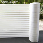 Confezione da 5 adesivi antistatici a strisce per vetro satinato per la privacy, antiurto e per la protezione della privacy., Small Stripes 30cm x 1m, Small Stripes 40cm x 1m, Small Stripes 50cm x 1m, Large Stripes 30cm x 1m, Large Stripes 40cm x 1m   ...