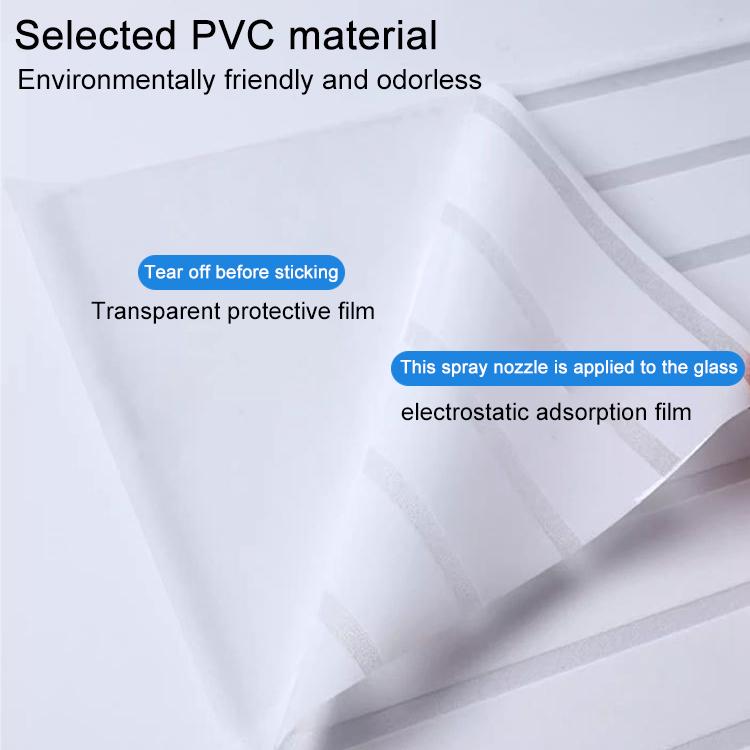 Confezione da 5 adesivi antistatici a strisce per vetro satinato per la privacy, antiurto e per la protezione della privacy., Small Stripes 30cm x 1m, Small Stripes 40cm x 1m, Small Stripes 50cm x 1m, Large Stripes 30cm x 1m, Large Stripes 40cm x 1m   ...