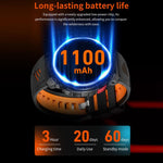 Smartwatch sportivo QS10 da 1,7 pollici con Bluetooth 5.2, supporto per il monitoraggio del sonno, della frequenza cardiaca e della pressione sanguigna.
