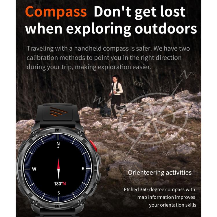 Smartwatch sportivo QS10 da 1,7 pollici con Bluetooth 5.2, supporto per il monitoraggio del sonno, della frequenza cardiaca e della pressione sanguigna.