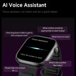 Smartwatch sportivo QS12 da 1,83 pollici con Bluetooth 5.3, supporto per il monitoraggio del sonno, della frequenza cardiaca e dell'ossigeno nel sangue.
