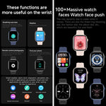 Smartwatch sportivo QS12 da 1,83 pollici con Bluetooth 5.3, supporto per il monitoraggio del sonno, della frequenza cardiaca e dell'ossigeno nel sangue.