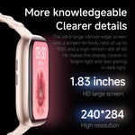 Smartwatch sportivo QS12 da 1,83 pollici con Bluetooth 5.3, supporto per il monitoraggio del sonno, della frequenza cardiaca e dell'ossigeno nel sangue.