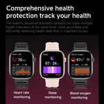 Smartwatch sportivo QS12 da 1,83 pollici con Bluetooth 5.3, supporto per il monitoraggio del sonno, della frequenza cardiaca e dell'ossigeno nel sangue.