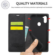 Custodia portafoglio in pelle PU e TPU per Samsung Galaxy M11 e A