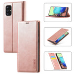 Custodia portafoglio in pelle PU e TPU per Samsung Galaxy M11 e A