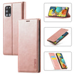 Custodia portafoglio in pelle PU e TPU per Samsung Galaxy M11 e A