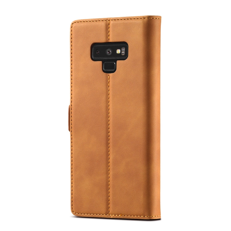 LC.IMEEK Forte magnetismo Ultra-sottile Flip orizzontale TPU opaco antiurto + Custodia in pelle PU con supporto e slot per schede e portafoglio, For Samsung Galaxy Note9