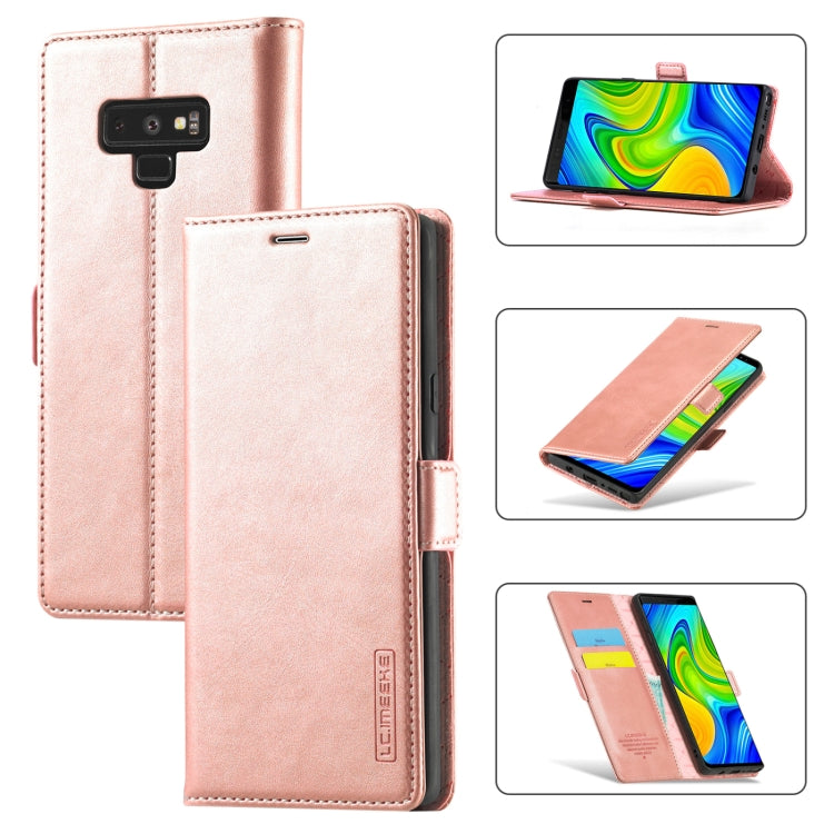 LC.IMEEK Forte magnetismo Ultra-sottile Flip orizzontale TPU opaco antiurto + Custodia in pelle PU con supporto e slot per schede e portafoglio, For Samsung Galaxy Note9