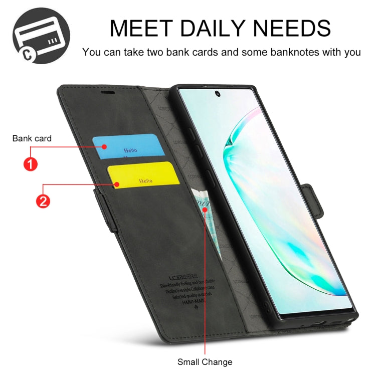 LC.IMEEK Forte magnetismo Ultra-sottile Flip orizzontale TPU opaco antiurto + Custodia in pelle PU con supporto e slot per schede e portafoglio, For Samsung Galaxy Note10+, For Samsung Galaxy Note10, For Samsung Galaxy Note20 Ultra                     ...