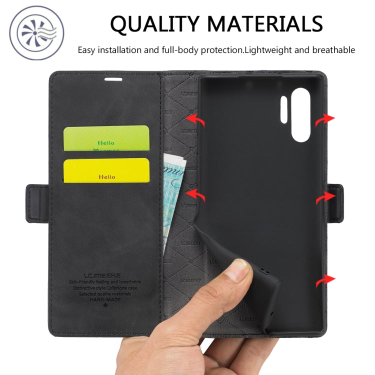 LC.IMEEK Forte magnetismo Ultra-sottile Flip orizzontale TPU opaco antiurto + Custodia in pelle PU con supporto e slot per schede e portafoglio, For Samsung Galaxy Note10+, For Samsung Galaxy Note10, For Samsung Galaxy Note20 Ultra                     ...
