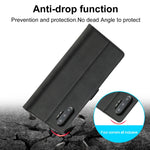 Custodia portafoglio TPU e pelle per Samsung Galaxy Note20 Ultra