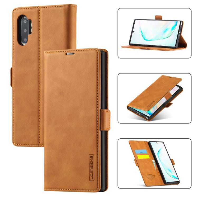LC.IMEEK Forte magnetismo Ultra-sottile Flip orizzontale TPU opaco antiurto + Custodia in pelle PU con supporto e slot per schede e portafoglio, For Samsung Galaxy Note10+, For Samsung Galaxy Note10, For Samsung Galaxy Note20 Ultra                     ...