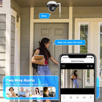 Telecamera di sicurezza dome da esterno RH-D05 da 5 MP con zoom ottico 5x, PoE e Wi-Fi., RH-D05