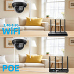 Telecamera di sicurezza dome da esterno RH-D05 da 5 MP con zoom ottico 5x, PoE e Wi-Fi., RH-D05