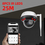 Telecamera di sicurezza dome da esterno RH-D05 da 5 MP con zoom ottico 5x, PoE e Wi-Fi., RH-D05