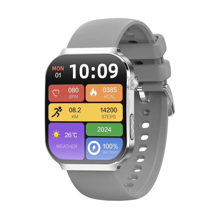 Smartwatch sportivo QS21 da 2,2 pollici con Bluetooth 5.3, supporto per il monitoraggio del sonno, della frequenza cardiaca, dell'ossigeno nel sangue, della pressione sanguigna e della variabilità della frequenza cardiaca (HRV).