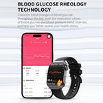 Smartwatch sportivo QS21 da 2,2 pollici con Bluetooth 5.3, supporto per il monitoraggio del sonno, della frequenza cardiaca, dell'ossigeno nel sangue, della pressione sanguigna e della variabilità della frequenza cardiaca (HRV).