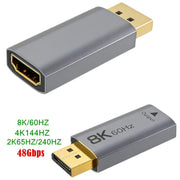 8K Active DP 1.4 to HDMI 2.1 Converter, DP 1.4 to HDMI 2.1