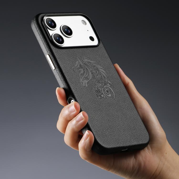 Custodia per telefono ESEBLE B1 con cinque fiori e cavallo, For iPhone 16 Pro Max, For iPhone 16 Pro
