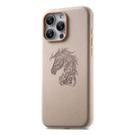 Custodia per telefono ESEBLE B1 con cinque fiori e cavallo, For iPhone 16 Pro Max, For iPhone 16 Pro