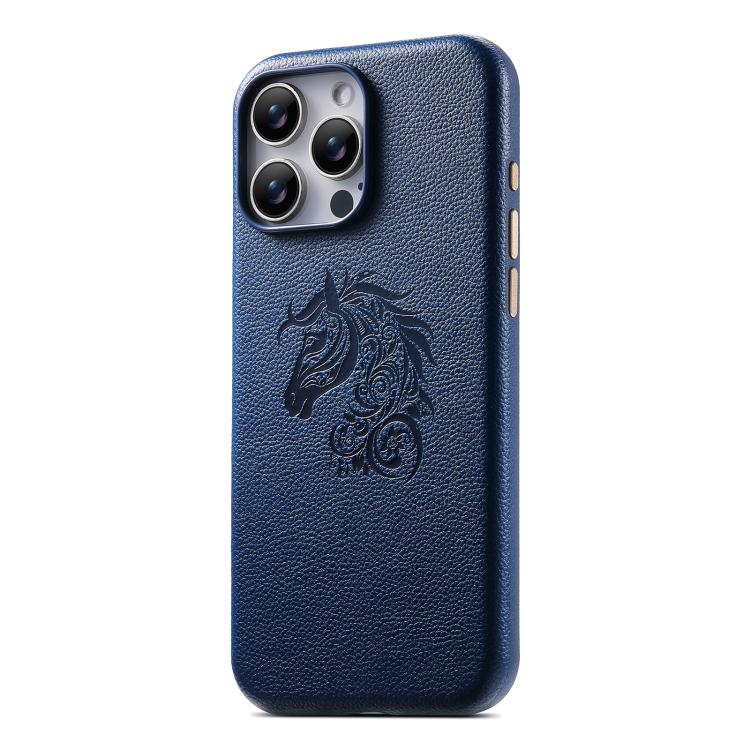 Custodia per telefono ESEBLE B1 con cinque fiori e cavallo, For iPhone 16 Pro Max, For iPhone 16 Pro