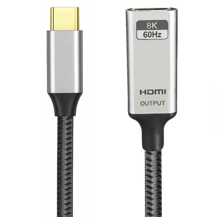 8K 60Hz 48Gbps Active Type-C Male to HDTV2.1 Converter, Type-C Male to HDTV2.1