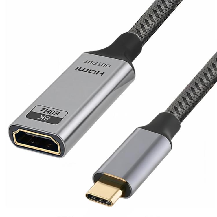 8K 60Hz 48Gbps Active Type-C Male to HDTV2.1 Converter, Type-C Male to HDTV2.1