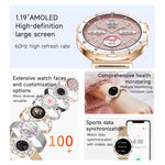 Orologio sportivo intelligente da donna QS22 con display AMOLED da 1,19 pollici