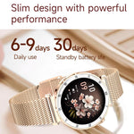 Orologio sportivo intelligente da donna QS22 con display AMOLED da 1,19 pollici