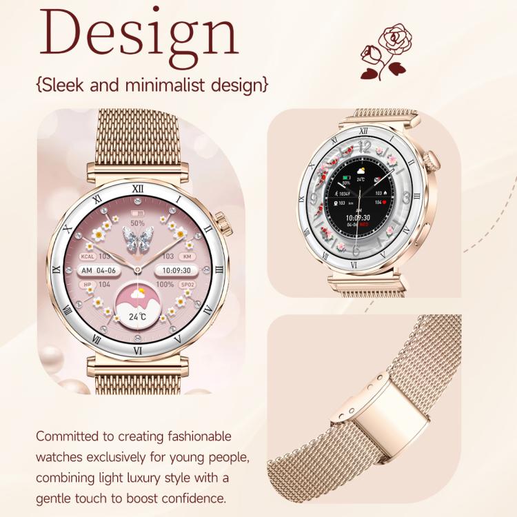 Orologio sportivo intelligente da donna QS22 con display AMOLED da 1,19 pollici