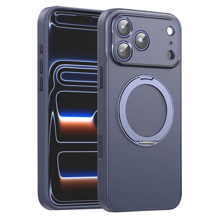Custodia magnetica per telefono in ecopelle con supporto girevole a 360 gradi, For iPhone 17 Pro Max, For iPhone 17 Pro, For iPhone 17