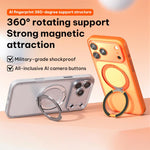 Custodia magnetica per telefono in ecopelle con supporto girevole a 360 gradi, For iPhone 17 Pro Max, For iPhone 17 Pro, For iPhone 17