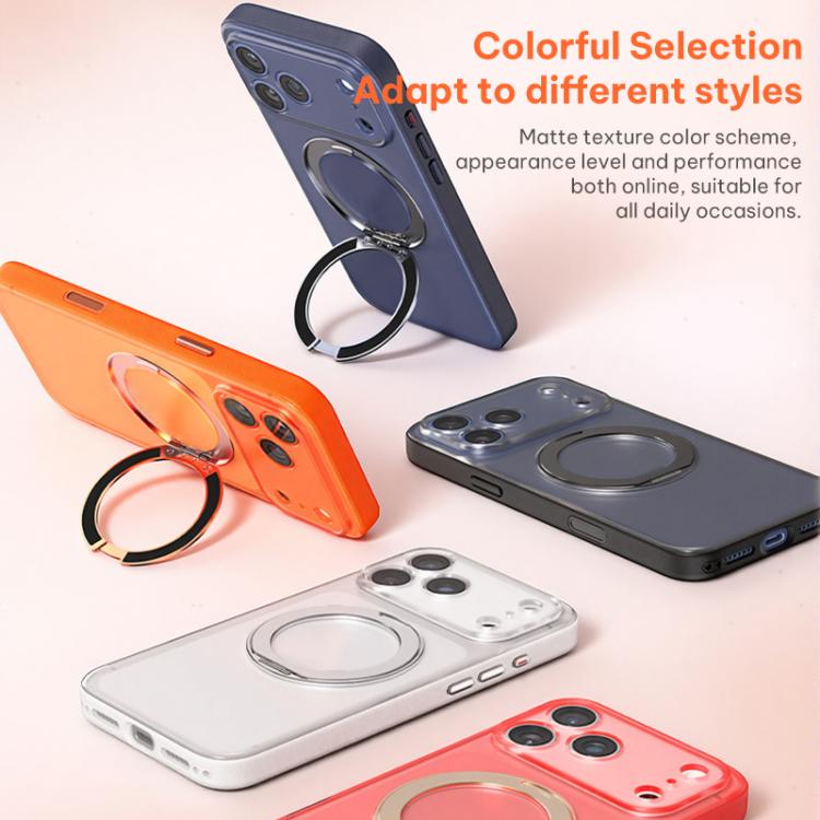 Custodia magnetica per telefono in ecopelle con supporto girevole a 360 gradi, For iPhone 17 Pro Max, For iPhone 17 Pro, For iPhone 17