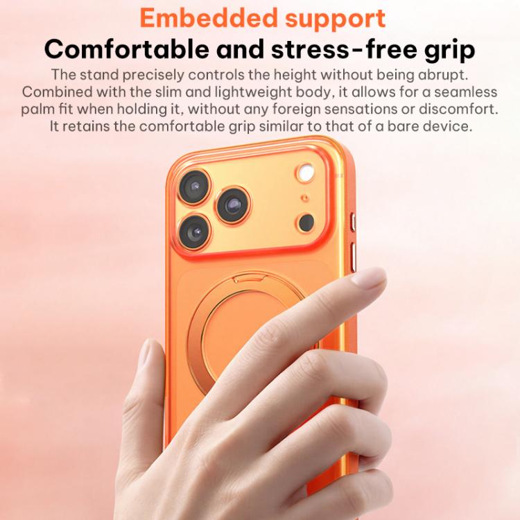 Custodia magnetica per telefono in ecopelle con supporto girevole a 360 gradi, For iPhone 17 Pro Max, For iPhone 17 Pro, For iPhone 17