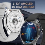 Orologio sportivo intelligente QS25 con display IPS da 1,43 pollici, supporto per chiamate Bluetooth e gestione della salute.