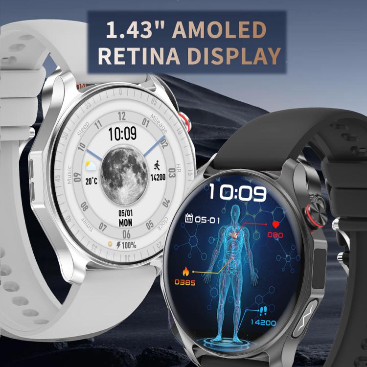 Orologio sportivo intelligente QS25 con display IPS da 1,43 pollici, supporto per chiamate Bluetooth e gestione della salute.