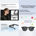 Occhiali sportivi intelligenti X01 per ciclismo con intelligenza artificiale, fotocamera da 8 MP HeyCyan, stabilizzazione dell'immagine a sei assi, Wi-Fi, chiamate Bluetooth, assistente vocale AI, traduzione AI.