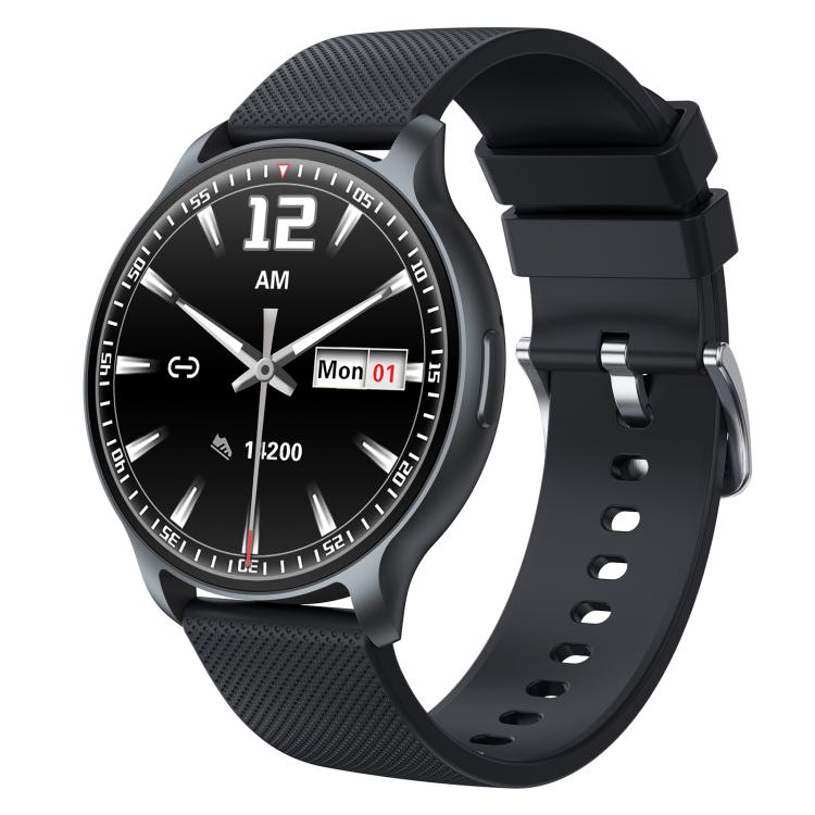Orologio sportivo intelligente QS80 Pro con display AMOLED da 1,32 pollici e supporto per il monitoraggio della frequenza cardiaca.