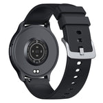 Orologio sportivo intelligente QS80 Pro con display AMOLED da 1,32 pollici e supporto per il monitoraggio della frequenza cardiaca.